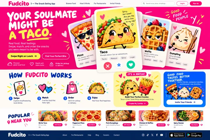 Fudcito: Swipe right on lunch