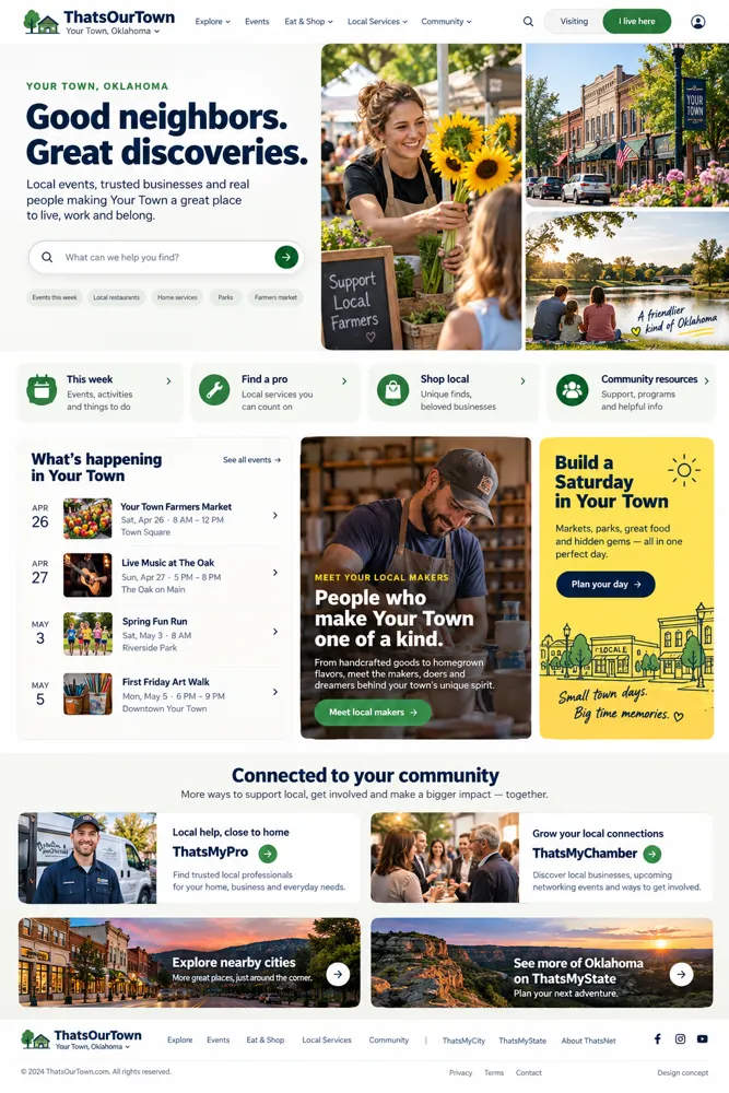Your Town community hub
